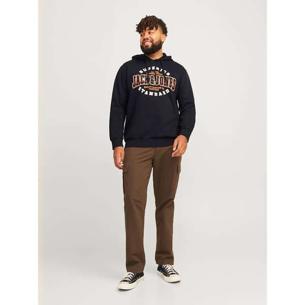 Jack & Jones Logo 2 Plus Size Huppari Musta 3XL Mies