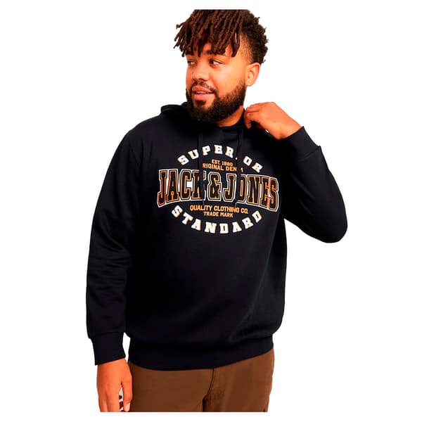 Jack & Jones Logo 2 Plus Size Huppari Musta 3XL Mies