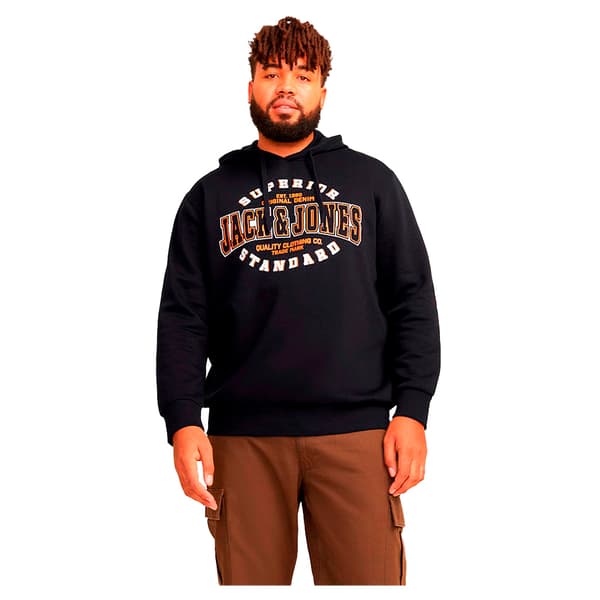 Jack & Jones Logo 2 Plus Size Huppari Musta 3XL Mies
