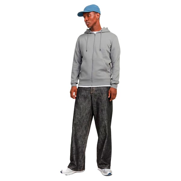 Jack & Jones Star Basic Sweatshirt Med Dragkedja Grå XL Man