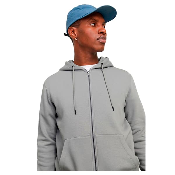 Jack & Jones Star Basic Sweatshirt Med Dragkedja Grå XL Man
