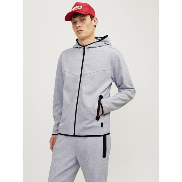 Jack & Jones Fusion Kokovetoketjullinen Collegepaita Harmaa S Mies
