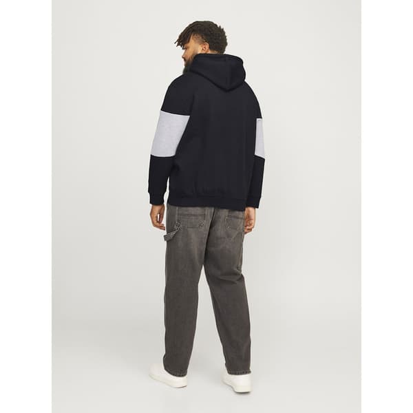 Jack & Jones Legacy Blocking Plus Hættetrøje Sort 4XL Mand