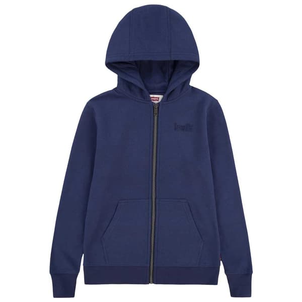 Levi´s ® Kids Poster Logo Sweatshirt Med Dragkedja Blå 14 Years Pojke