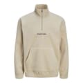 Miniatyrbild 3 av 7: Jack & Jones Vesterbro Tröja Med Halv Dragkedja Beige L Man