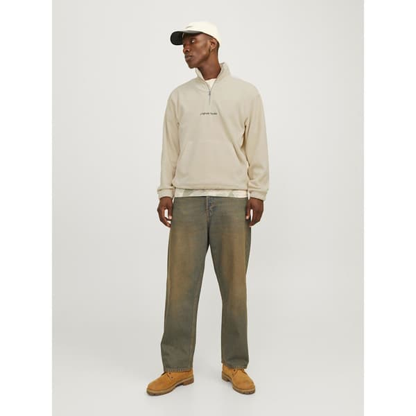 Jack & Jones Vesterbro Tröja Med Halv Dragkedja Beige L Man