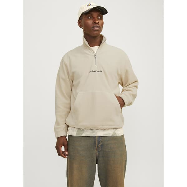 Jack & Jones Vesterbro Tröja Med Halv Dragkedja Beige L Man