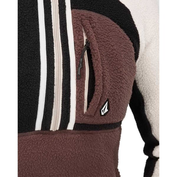 Volcom Demi Halv Dragkedja Sweatshirt Röd M Kvinna