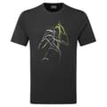 Miniatyrbild 3 av 5: Montane Abstract Mountain T-shirt Med Korta ärmar Svart 2XL Man