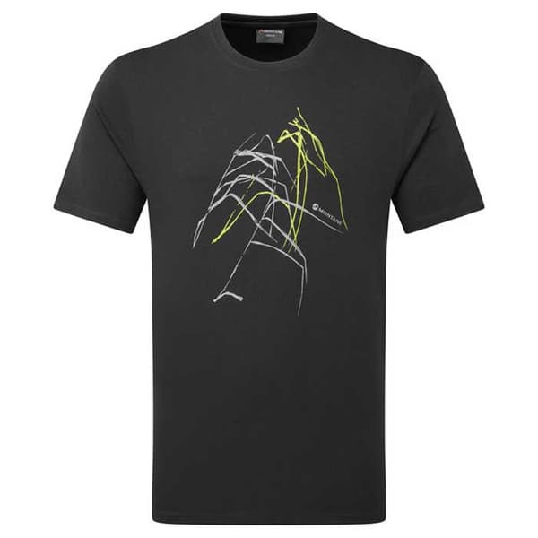 Montane Abstract Mountain T-shirt Med Korta ärmar Svart 2XL Man