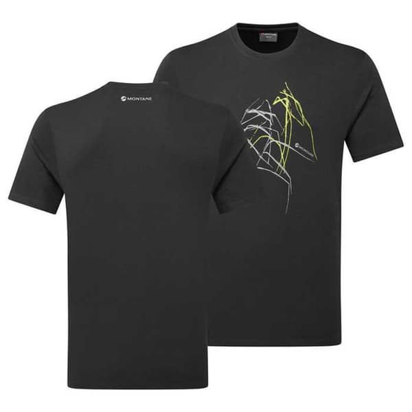 Montane Abstract Mountain T-shirt Med Korta ärmar Svart 2XL Man