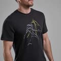Miniatyrbild 5 av 5: Montane Abstract Mountain T-shirt Med Korta ärmar Svart 2XL Man