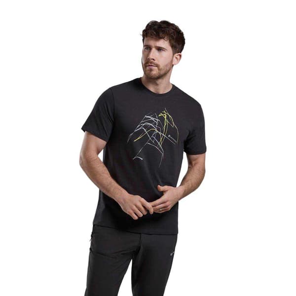 Montane Abstract Mountain T-shirt Med Korta ärmar Svart 2XL Man