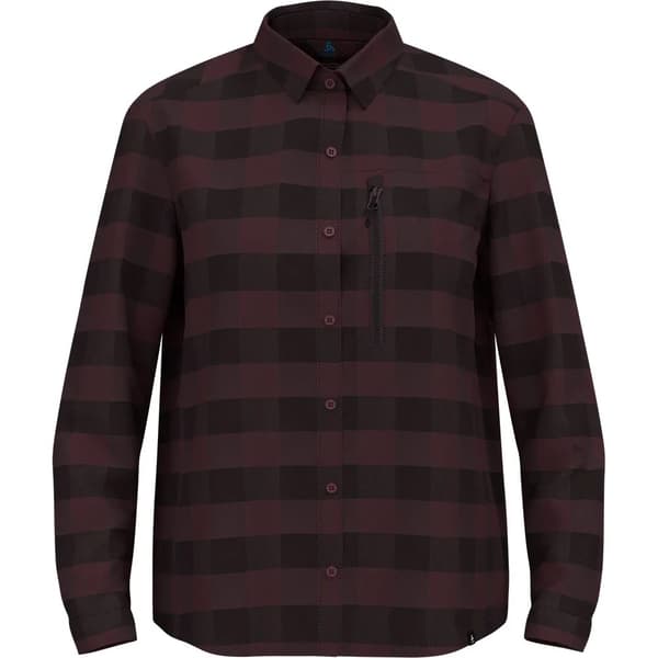 Odlo Essential T-shirt Med Lång ärm Brun,Svart XL Kvinna