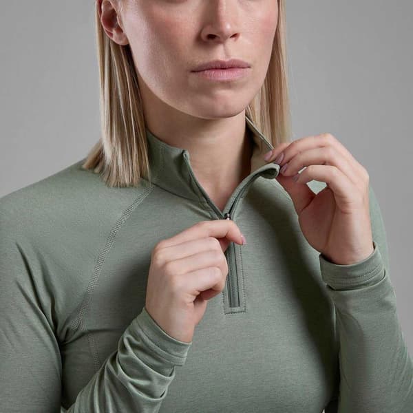 Montane Dart Xt Half Zip Pitkähihainen T-paita Vihreä XS Nainen