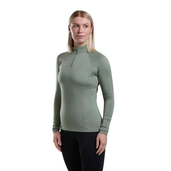 Montane Dart Xt Half Zip Pitkähihainen T-paita Vihreä XS Nainen