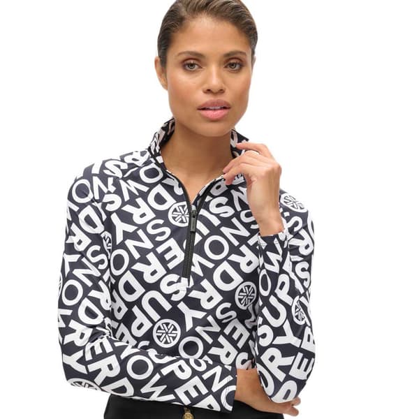 Superdry Ws110176a Tröja Med Halv Dragkedja Svart 2XS Kvinna