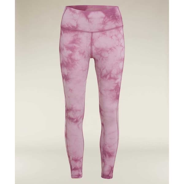 Icebreaker Merino 260 Fastray 25´´ High Rise Cloud Dye Leggingsit Pinkki L Nainen