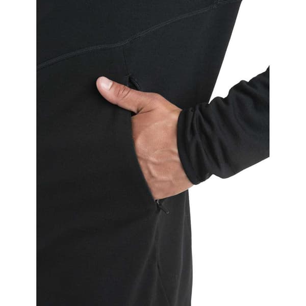Icebreaker Merino 560 Realfleece Elemental Ii Kokovetoketjullinen Collegepaita Musta 2XL Mies
