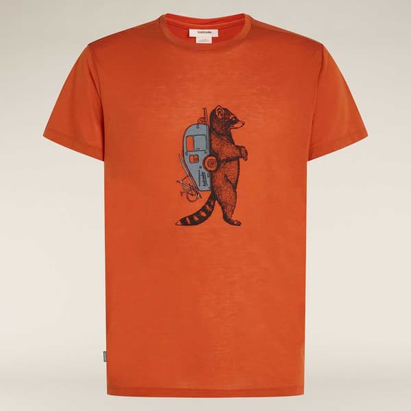 Icebreaker Merino Core Waschbar Wandering Lyhythihainen T-paita Oranssi L Mies