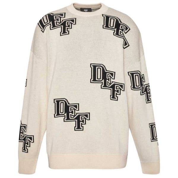 Def Knit Sweatshirt Beige XL Mand