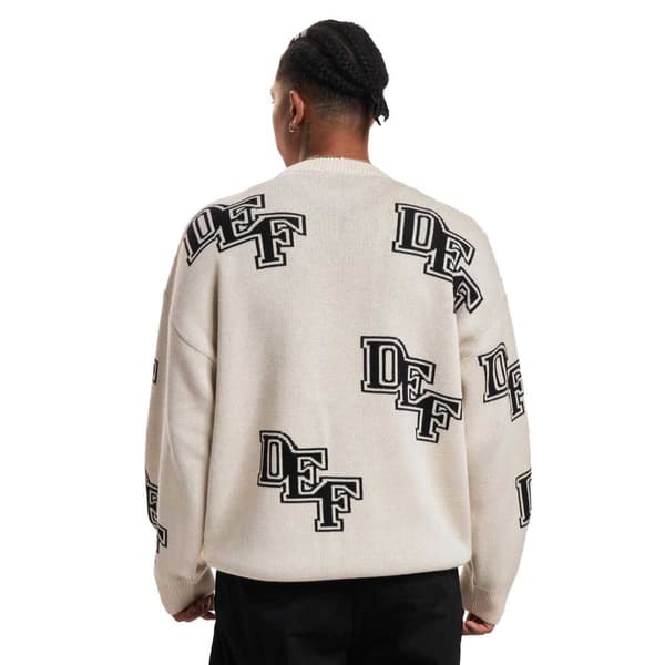 Def Knit Sweatshirt Beige XL Mand