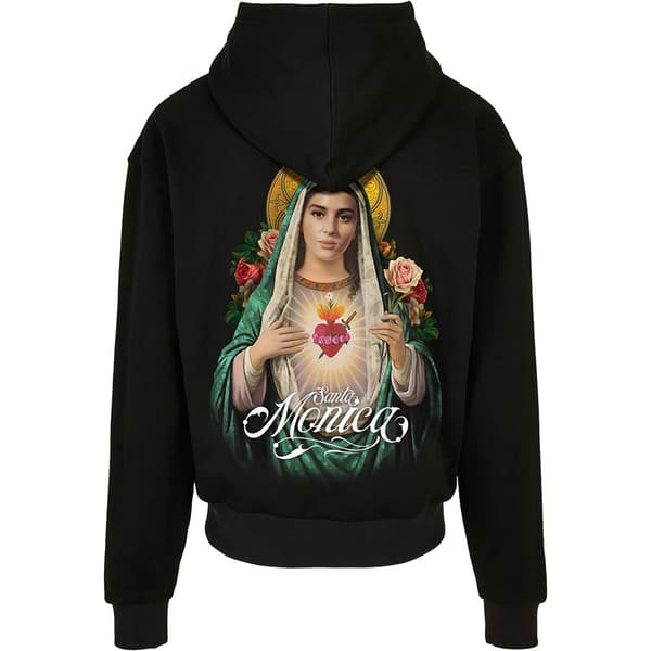 Mister Tee Santa Monica Heavy Oversize Sweatshirt Med Dragkedja Svart M Man