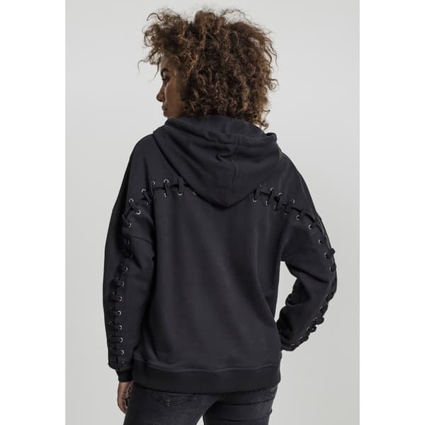 Urban Classics Laced-up Huppari Musta S Nainen