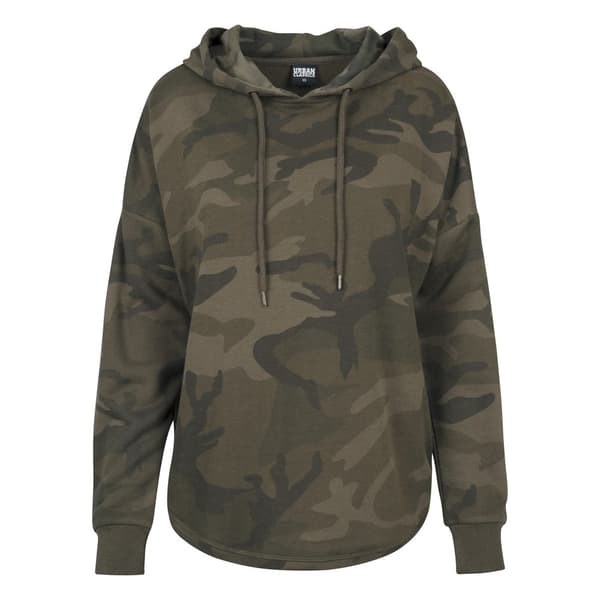 Urban Classics Camo Sweatshirt Grøn XS Kvinde