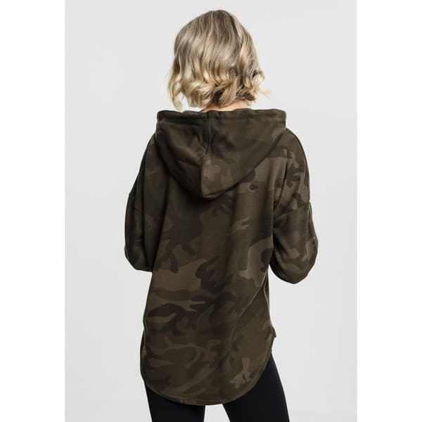 Urban Classics Camo Sweatshirt Grøn XS Kvinde