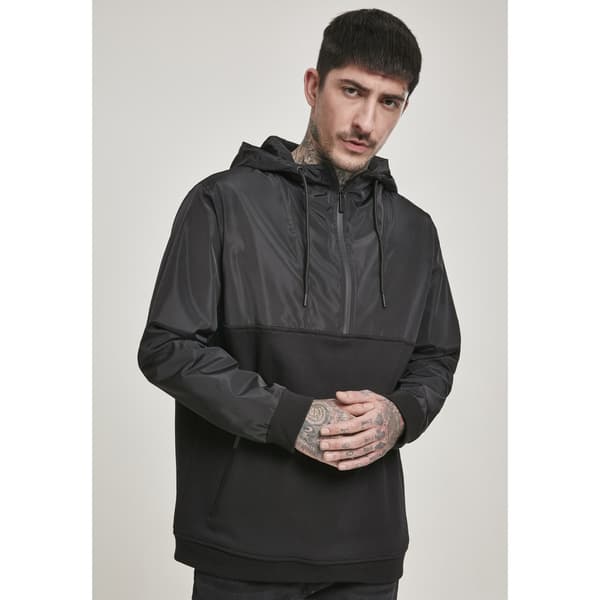 Urban Classics Military Half Zip Sweatshirt Sort M Mand