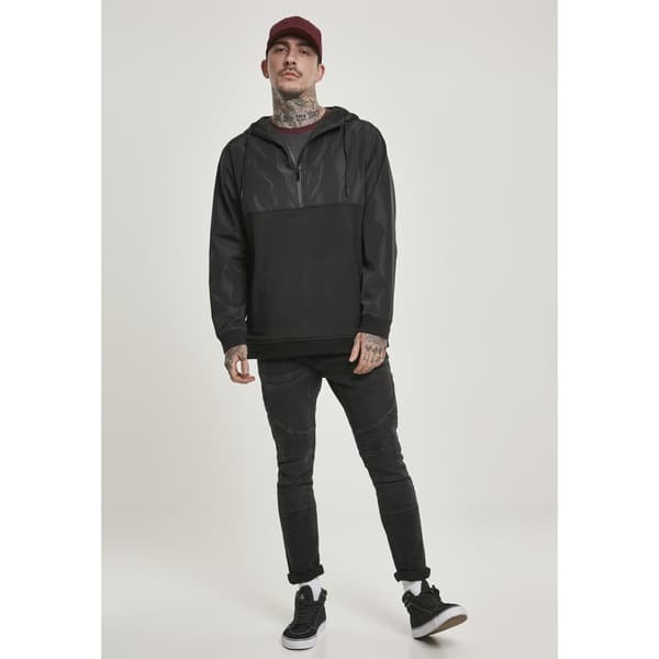 Urban Classics Military Half Zip Sweatshirt Sort M Mand