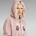 Miniatyrbild 5 av 6: G-star Look Book Tröja Med Huva Rosa S Kvinna