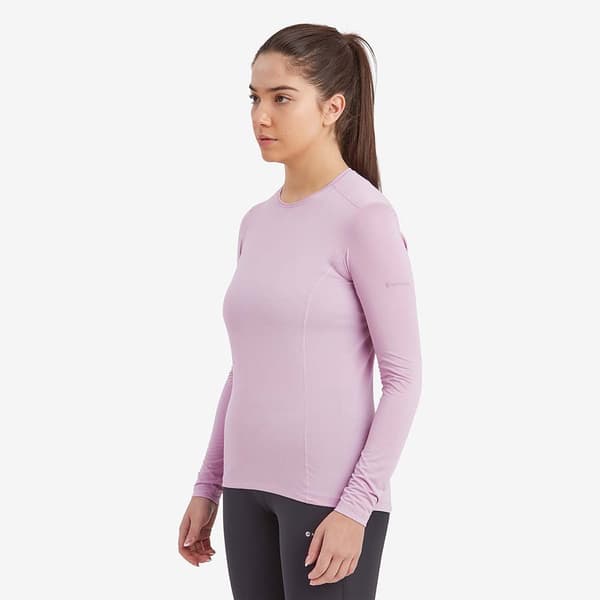 Montane Dart Lite Pitkähihainen T-paita Pinkki L Nainen