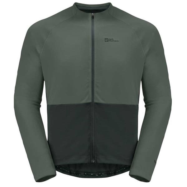 Jack Wolfskin Morobbia Fz T-shirt Med Lång ärm Grönt XL Man