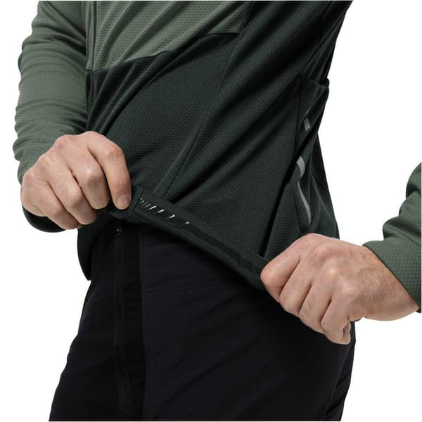 Jack Wolfskin Morobbia Fz T-shirt Med Lång ärm Grönt XL Man