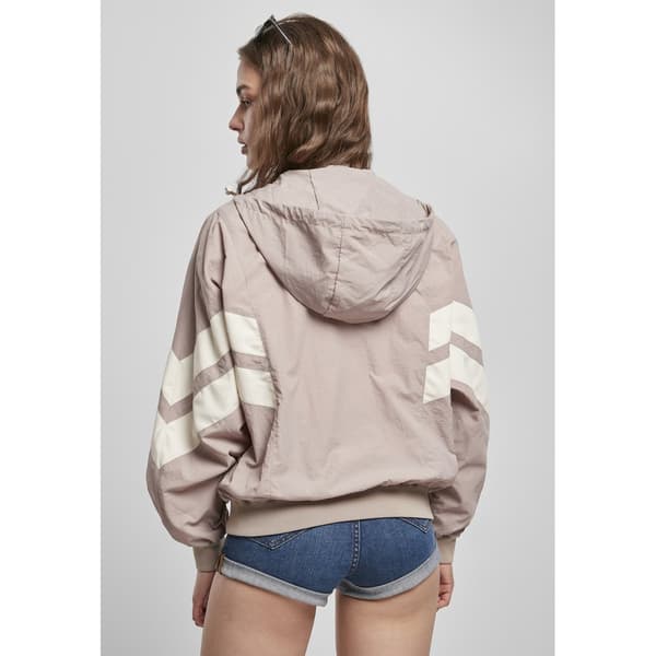 Urban Classics Crinkle Batwing Sweatshirt Rosa XL Kvinde