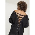 Miniatyrbillede 8 af 8: Urban Classics Back Lace Up Sweatshirt Sort XS Kvinde