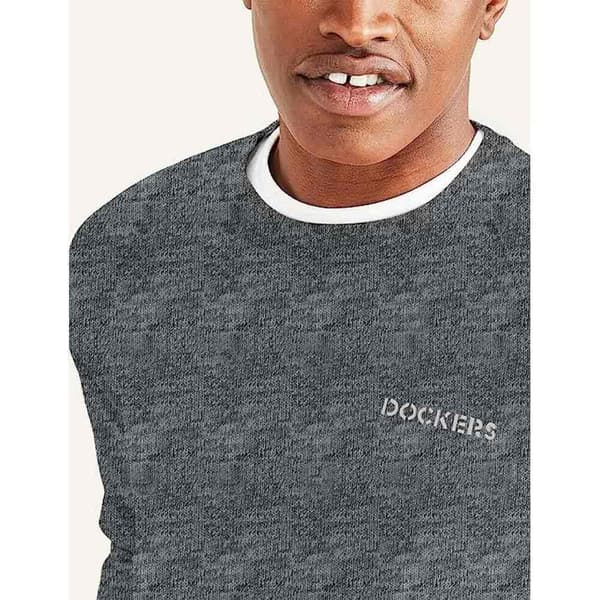 Dockers Icon Crew Brushed Sweatshirt Grå S Mand