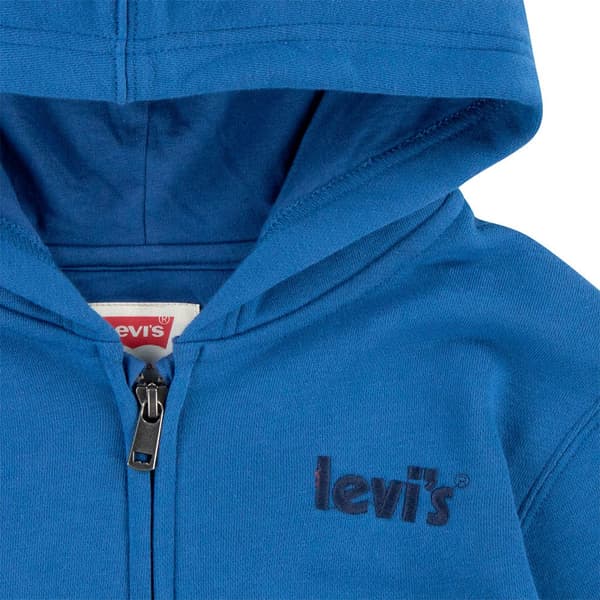 Levi´s ® Kids Logo Sweatshirt Med Dragkedja Blå 10 Years Pojke