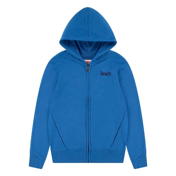 Levi´s ® Kids Logo Sweatshirt Med Dragkedja Blå 10 Years Pojke