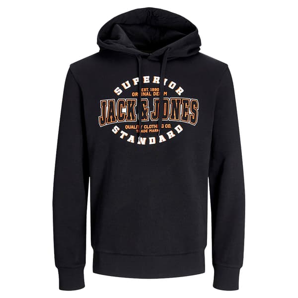Jack & Jones Logo 2 Plus Size Huvtröja Svart 6XL Man