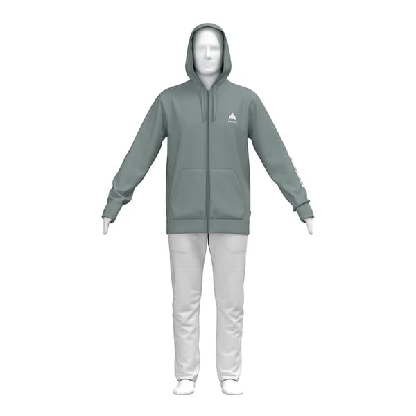 Burton Elite Kokovetoketjullinen Collegepaita Vihreä 2XL Mies