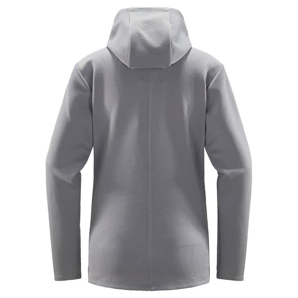 Haglofs Willow Mid Sweatshirt Med Dragkedja Grå L Kvinna