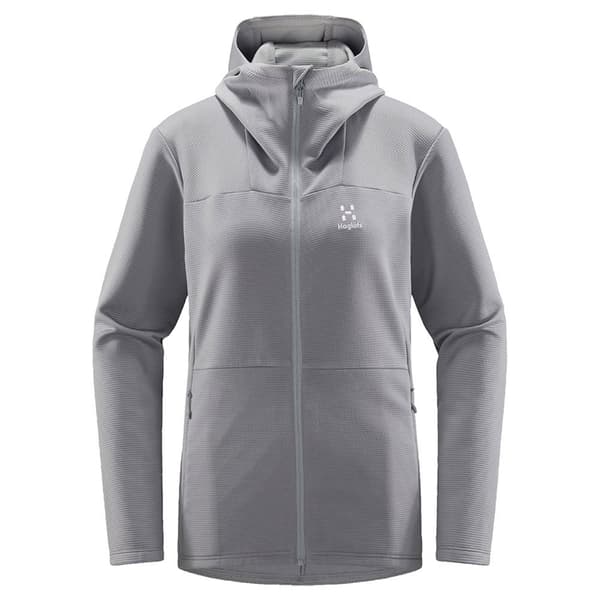Haglofs Willow Mid Sweatshirt Med Dragkedja Grå S Kvinna
