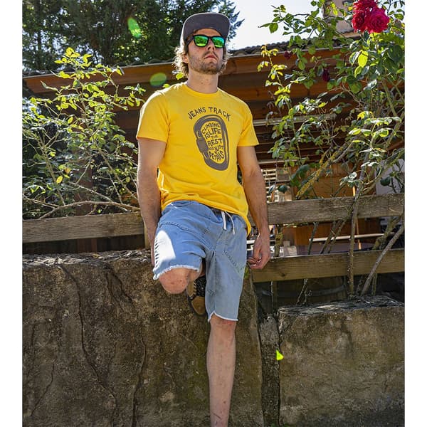Jeanstrack Presa T-shirt Med Korte ærmer Gul S Mand