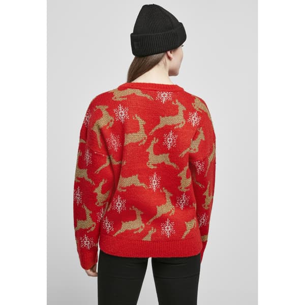 Urban Classics Oversized Christmaser Sweatshirt Rød S Kvinde