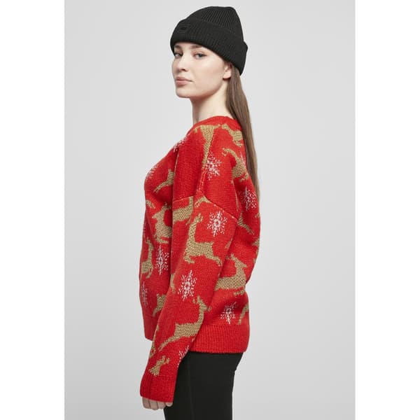 Urban Classics Oversized Christmaser Sweatshirt Rød S Kvinde