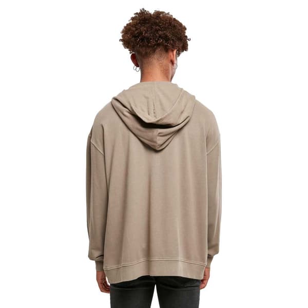 Urban Classics Overdyed Camp Sweatshirt Brun M Mand