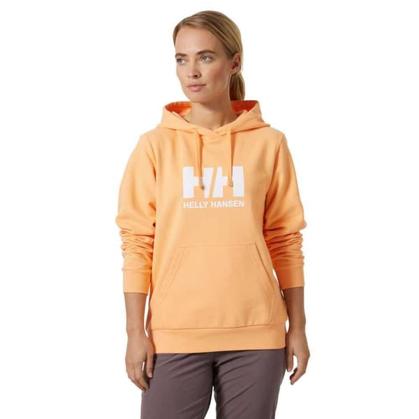 Helly Hansen Logo 2.0 Tröja Med Huva Orange M Kvinna